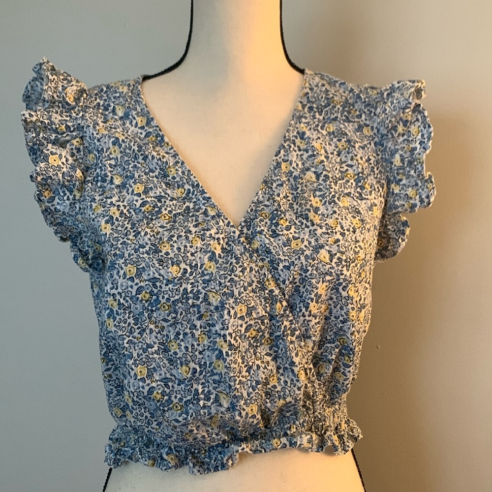 Crop top floral print